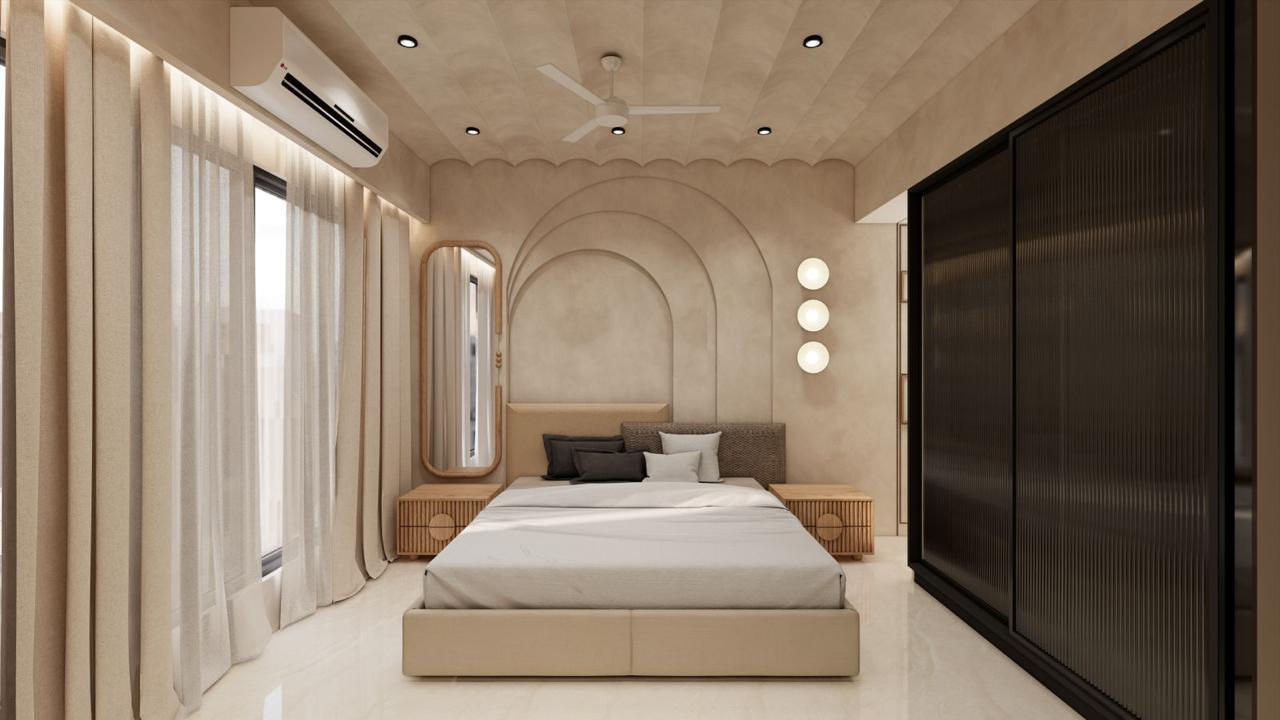 Elegant bedroom interior design