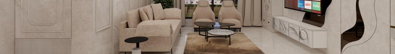 Modern interior design living space