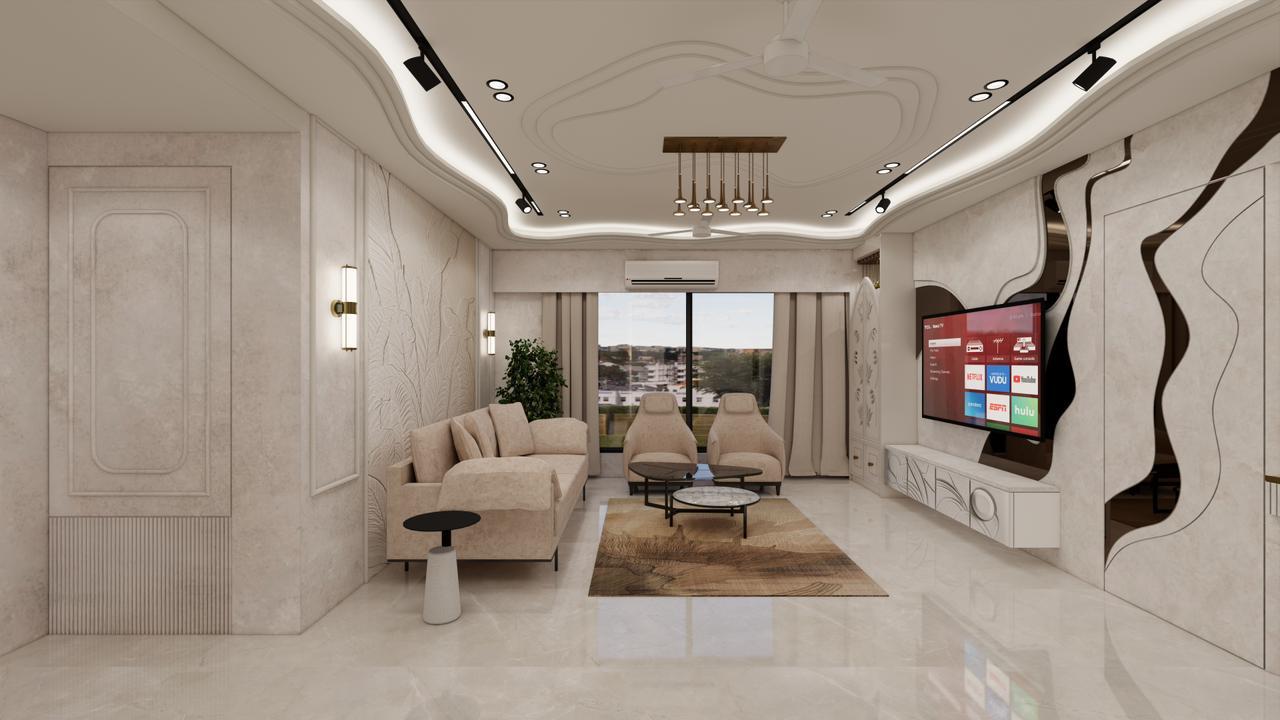 Modern living room interior design